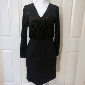 Nicole by Nicole Miller Long Sleeved Sheer Dress